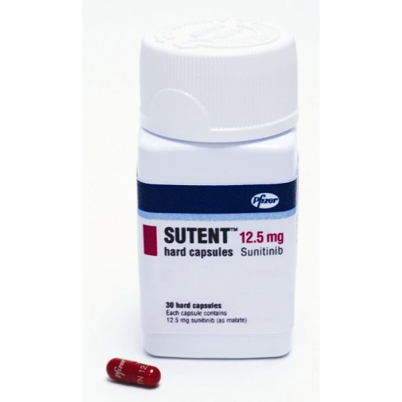 Купить Сутент Sutent 12.5 мг/30 капсул  | Цена Сутент Sutent 12 .