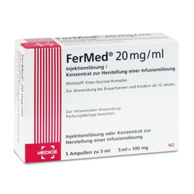 Купить Фермед FERMED 100MG/5ML - 5x5ml  | Цена Фермед FERMED .