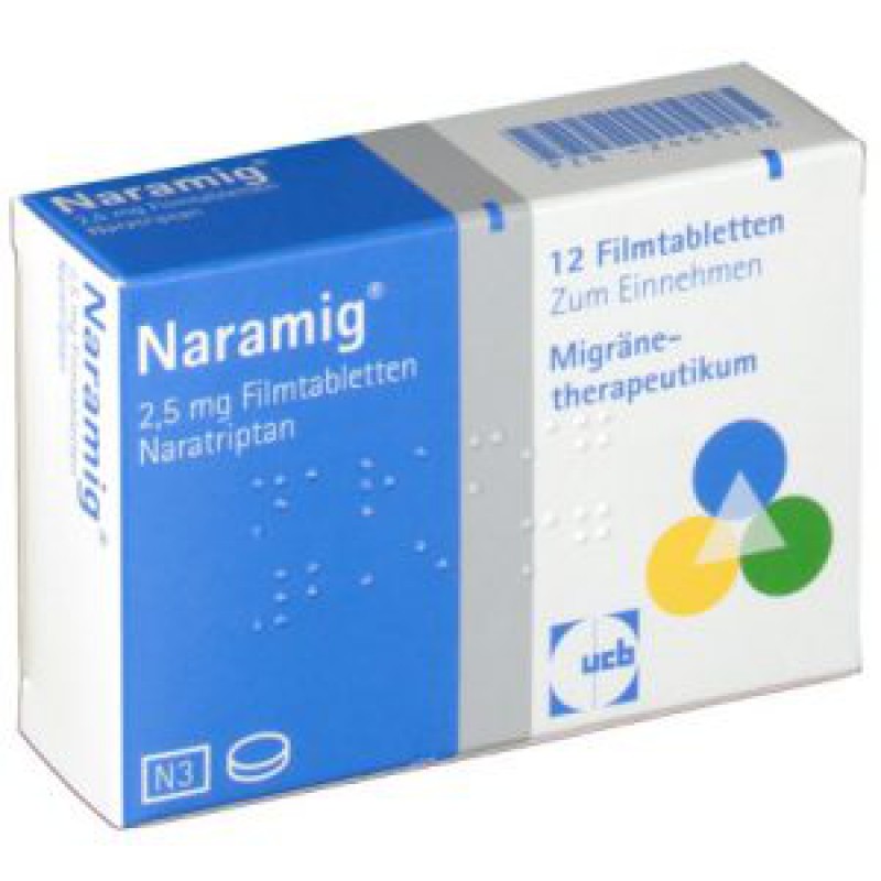 Купить Нарамиг Naramig 2,5 мг/12 таблеток  | Цена Нарамиг .